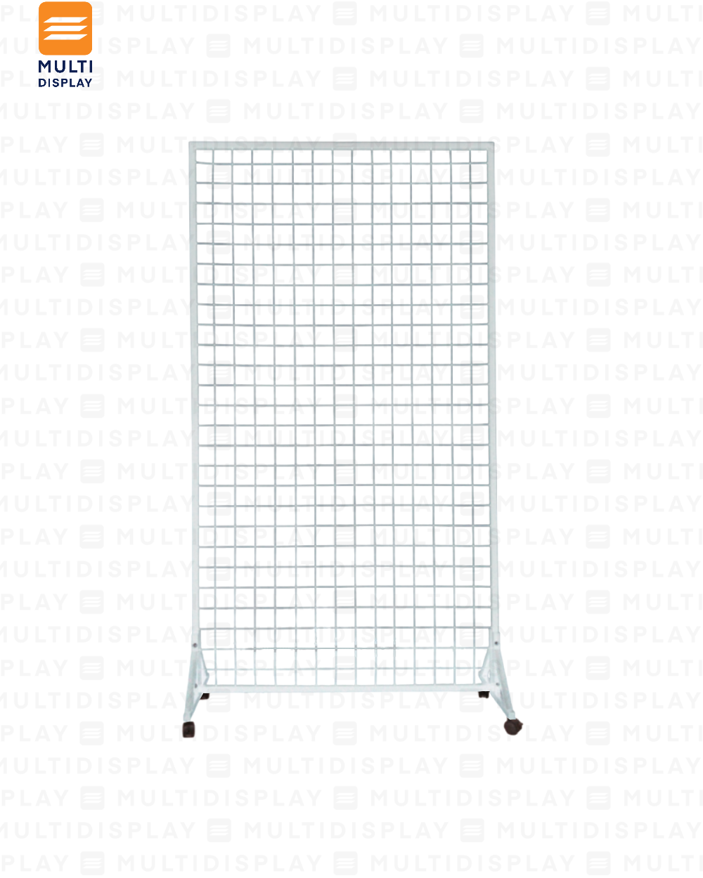 Rejilla con Base de Ruedas 100x40x188cm, Blanco