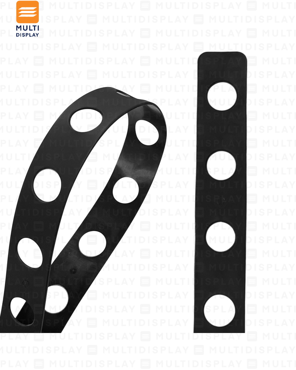 Tira de Coneccion para Gancho de Ropa Plastico 56cm, Negro