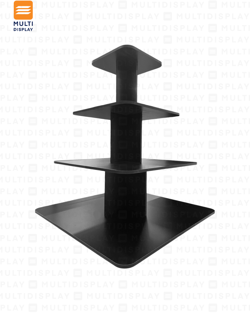 Exhibidor de Madera Isla 100x100x120cm Negro