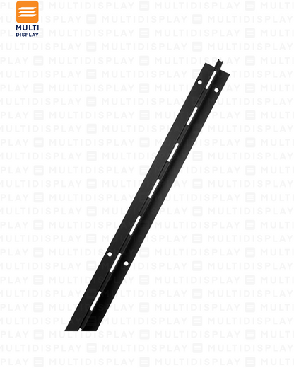 Riel Recesado 2.4m, Entrada de 1 pulgada, Negro