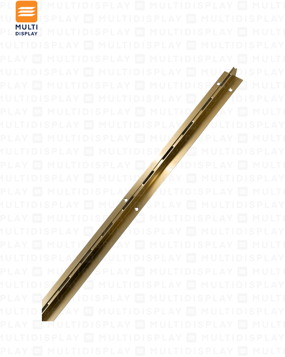 Riel Recesado 2.4m, Entrada de 1 pulgada, Dorado