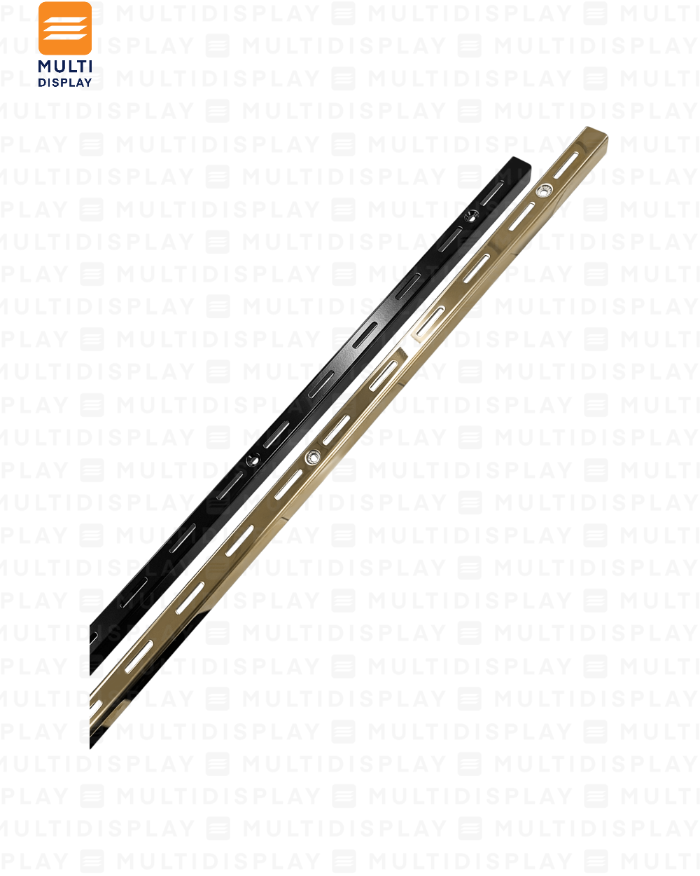 Riel Estandar 2.4m, Entrada de 1 pulgada, Negro