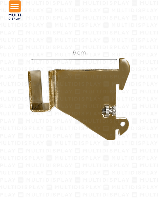 Soporte de Barra para Riel 9cm, Entrada de 1 pulgada, Dorado