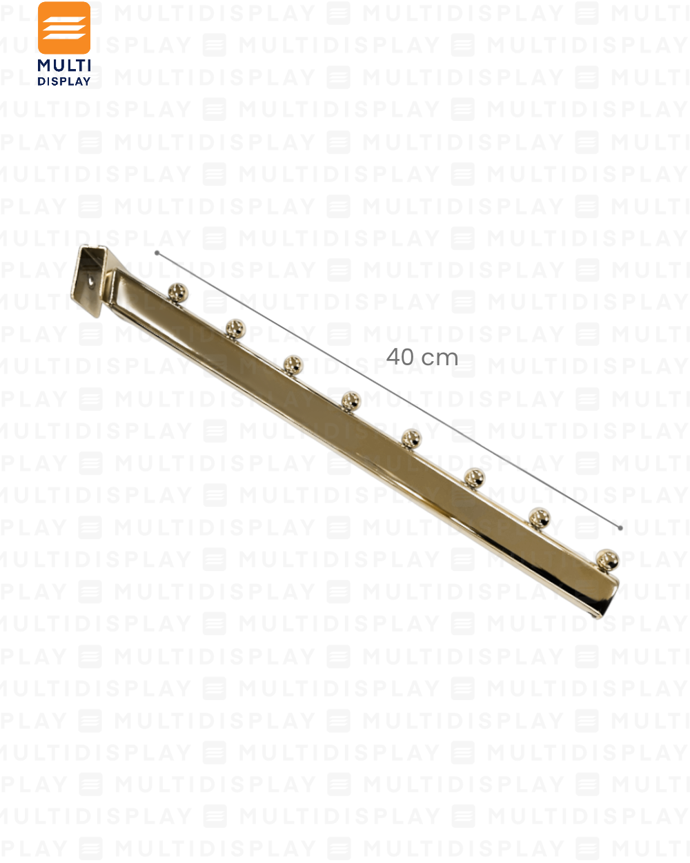 Gancho para Barra Cascada 40cm Dorado