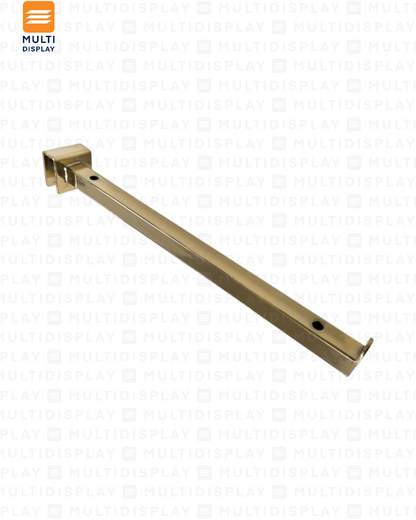 Gancho para Barra de Repisa 30cm Dorado