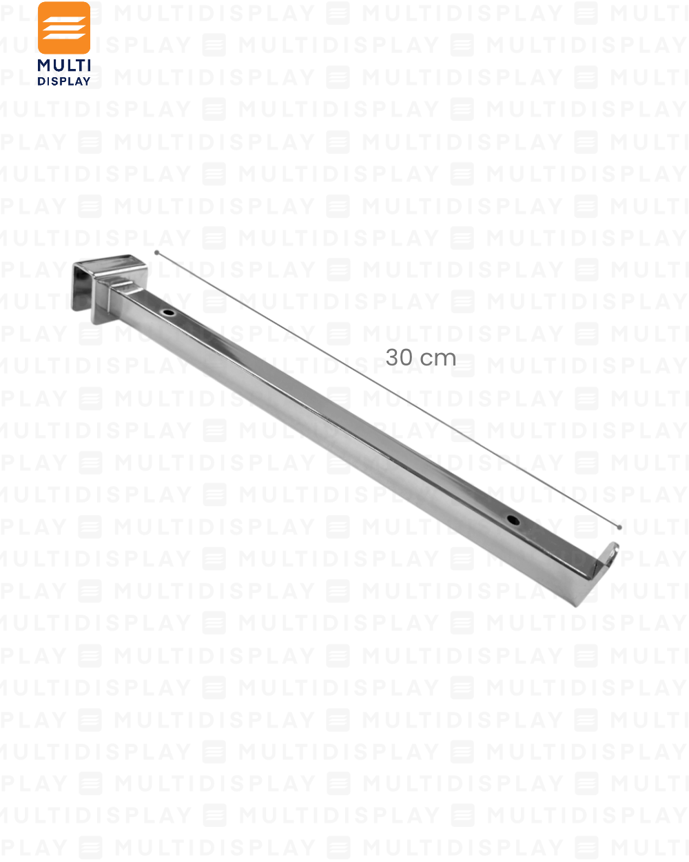 Gancho para Barra de Repisa 30cm