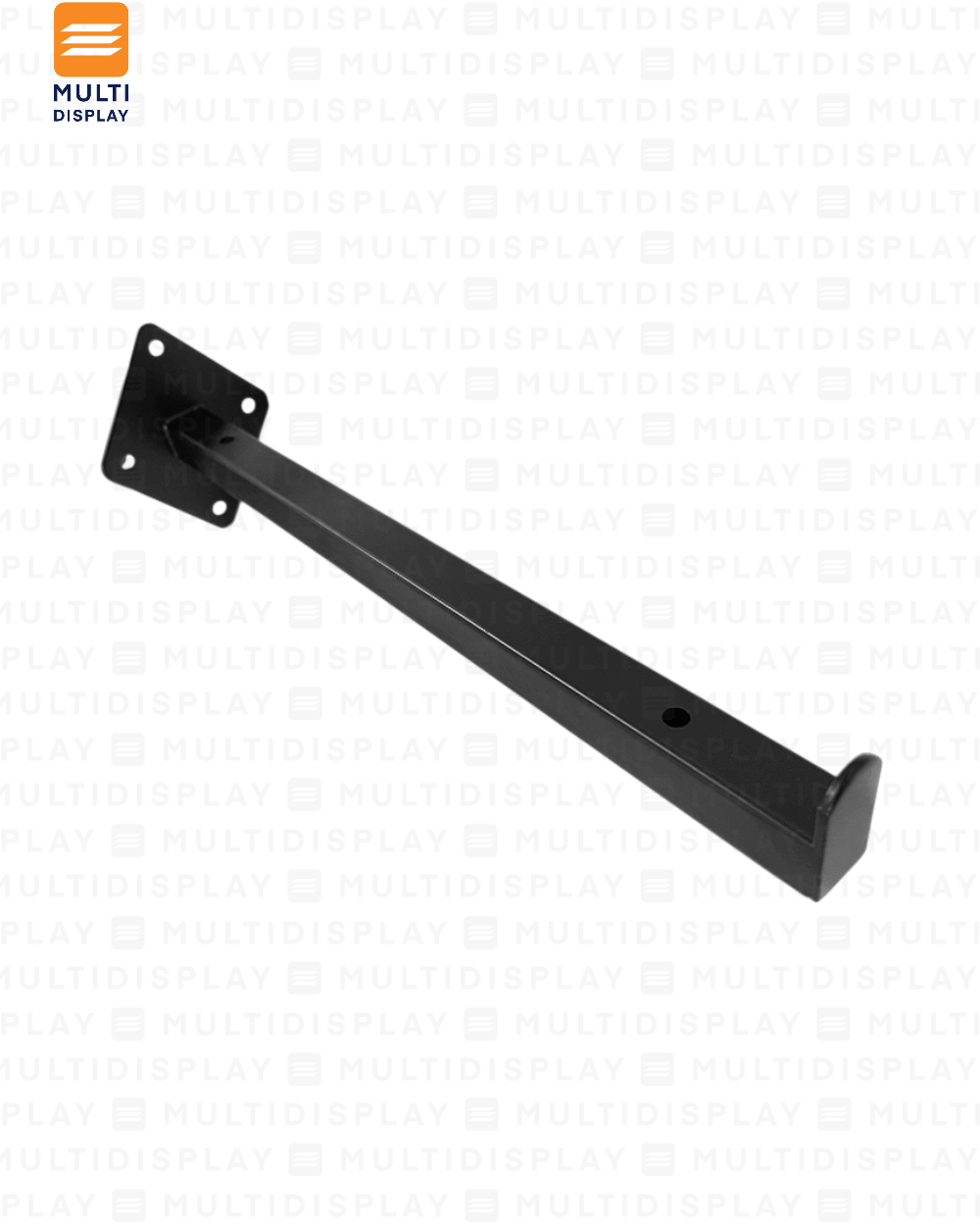 Gancho para Pared de Repisa 30cm Negro