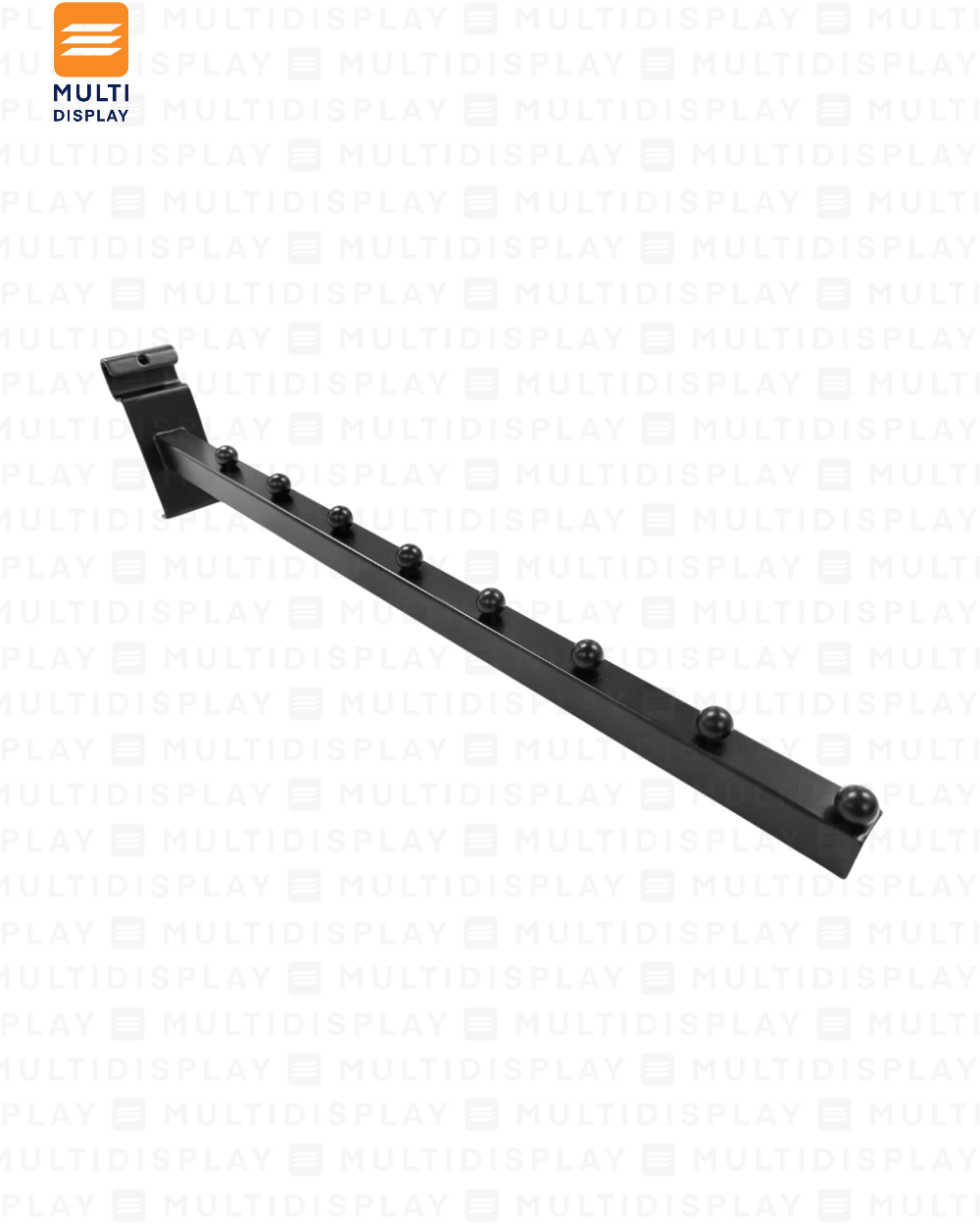 Gancho para Rejilla Cascada 40cm Negro