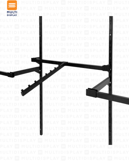 Sistema Riel de 1 Pulgada, Set de 4 Rieles en Barras y Cascada, Negro