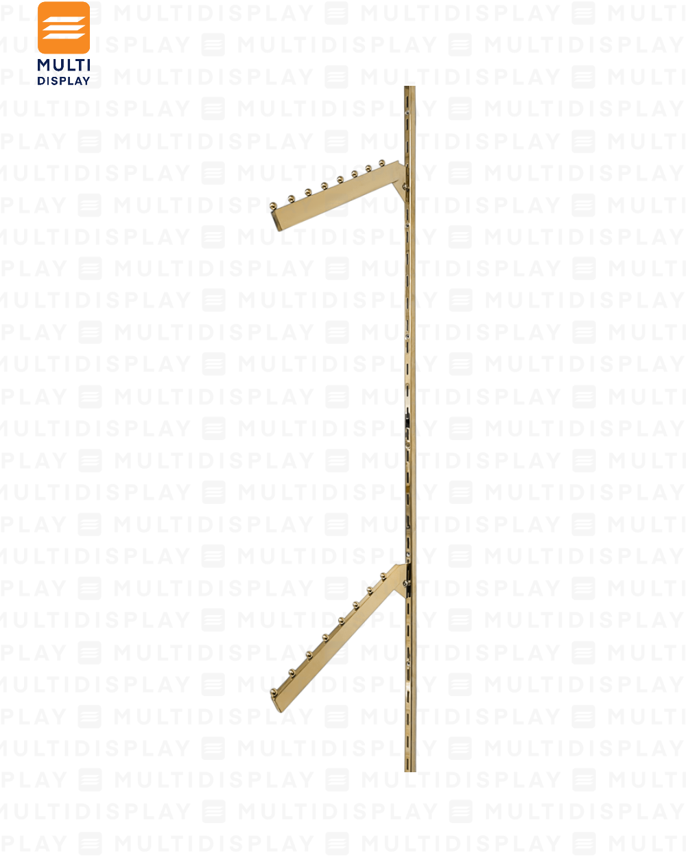 Sistema Riel de 1 Pulgada, Set de 1 Rieles en Cascada, Dorado