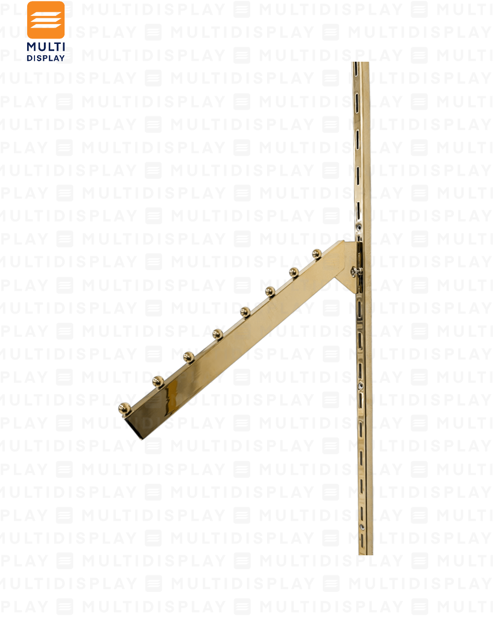 Sistema Riel de 1 Pulgada, Set de 1 Rieles en Cascada, Dorado