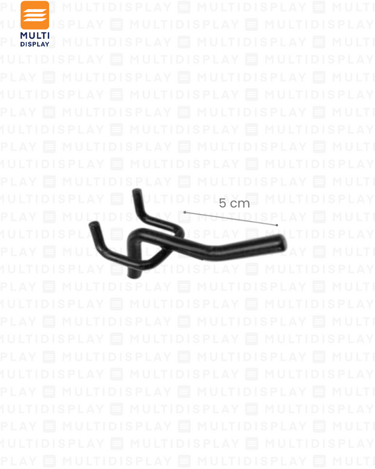 Gancho para Perforado Sencillo 5cm Negro