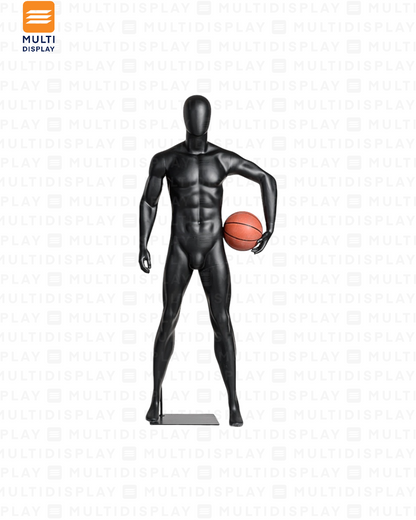 Maniqui Completo Hombre Deportivo, Pose Balon, Negro