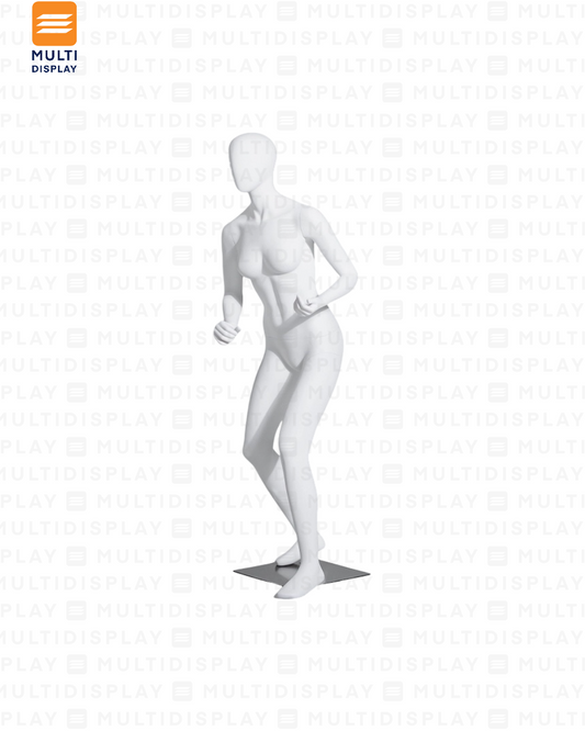 Maniqui Completo Mujer Deportivo, Pose Tenis, Blanco