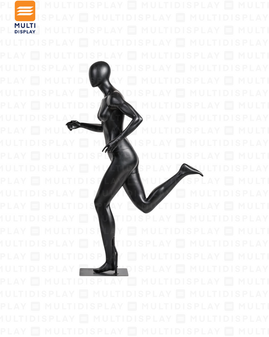 Maniqui Completo Mujer Deportivo, Pose Corriendo, Negro