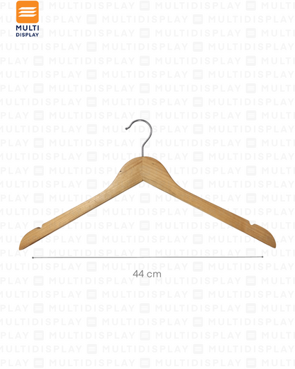 Gancho de Ropa Top Madera 44x1.2cm Madera Clara