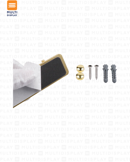 Gancho para Vestidor Aluminio 5 Slot, Dorado