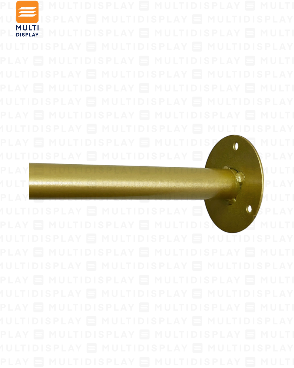 Barra para Vestidor U 100cm con Cortina, Dorado