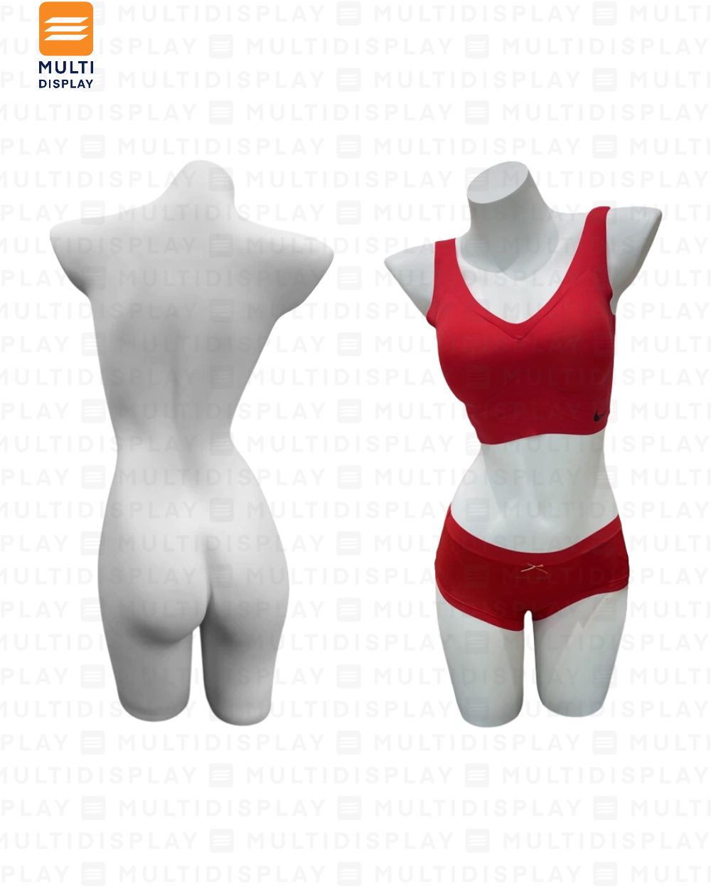 Maniqui para Mesa Torso y Pierna, Mujer Blanco