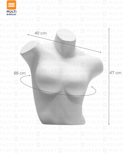 Maniqui para Mesa Torso, Mujer Blanco