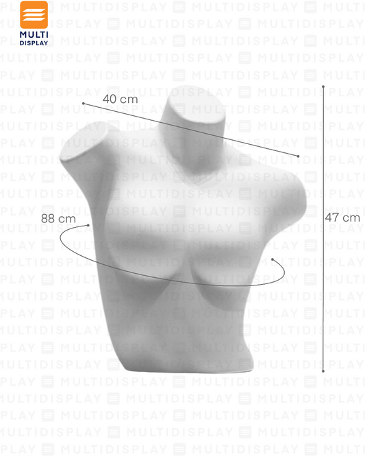Maniqui para Mesa Torso, Mujer Blanco