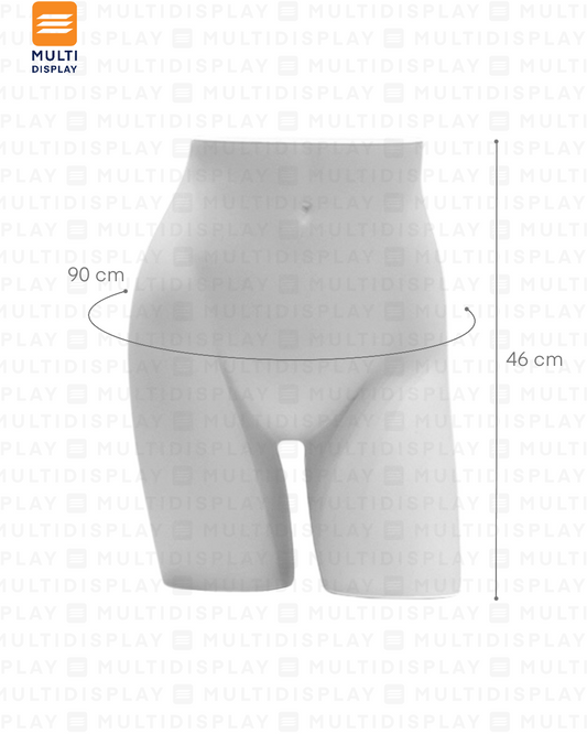 Maniqui para Mesa Cadera, Mujer Blanco