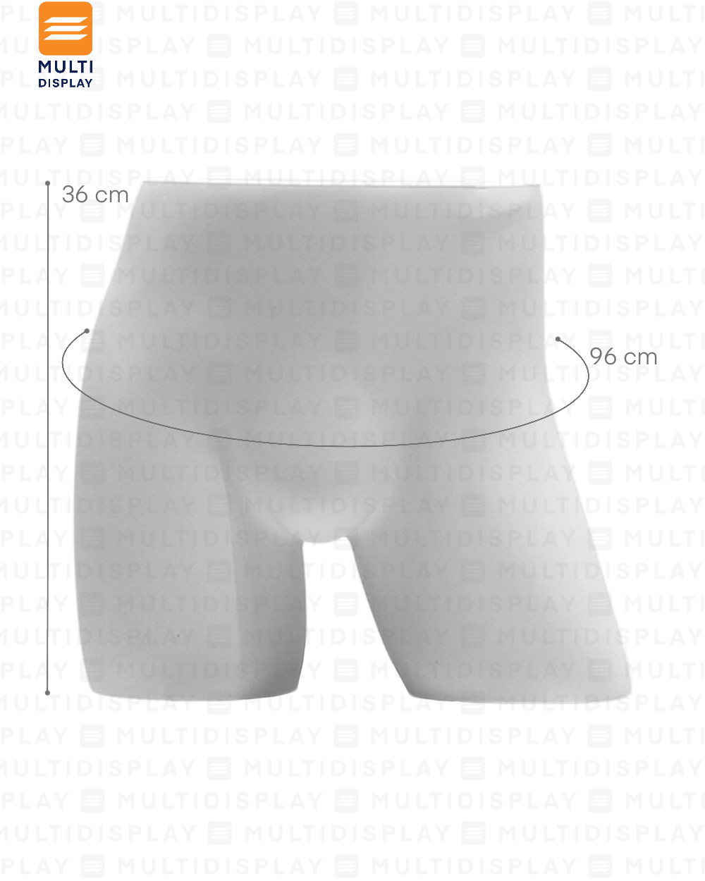 Maniqui para Mesa Cadera, Hombre Blanco