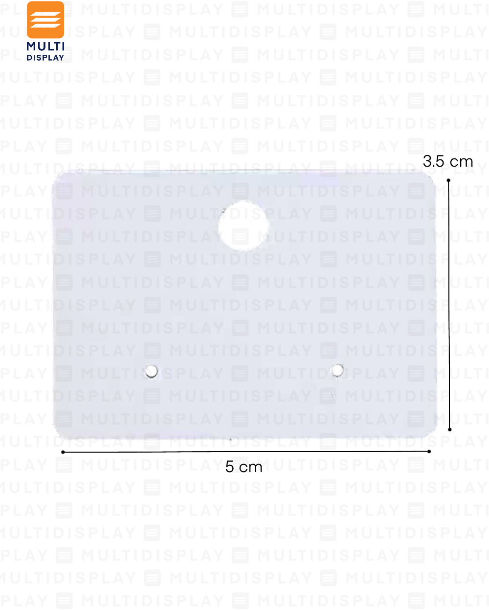 Empaque para Joyeria, Carton 5x3.5cm, Paquete de 50, Blanco
