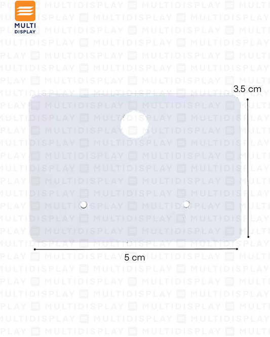 Empaque para Joyeria, Carton 5x3.5cm, Paquete de 50, Blanco