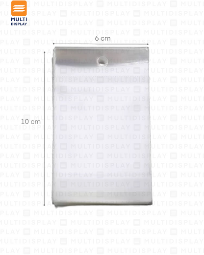 Empaque para Joyeria, Carton con Sobre 7.8x5.6cm, Paquete de 50, Blanco