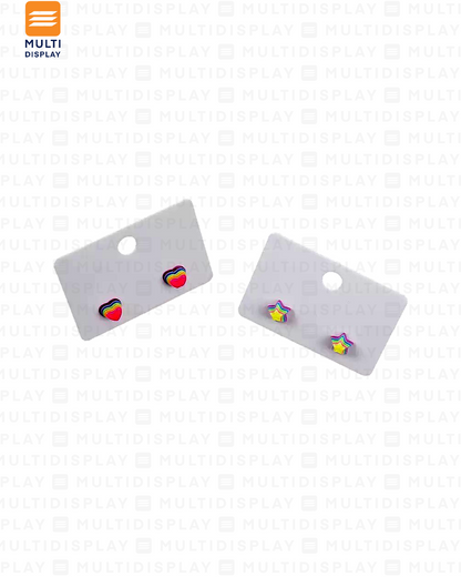 Empaque para Joyeria, Carton 5x3.5cm, Paquete de 50, Blanco