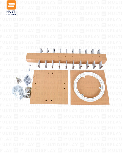 Exhibidor de Lentes Madera Giratorio 40 Slot, 30x76cm, Madera