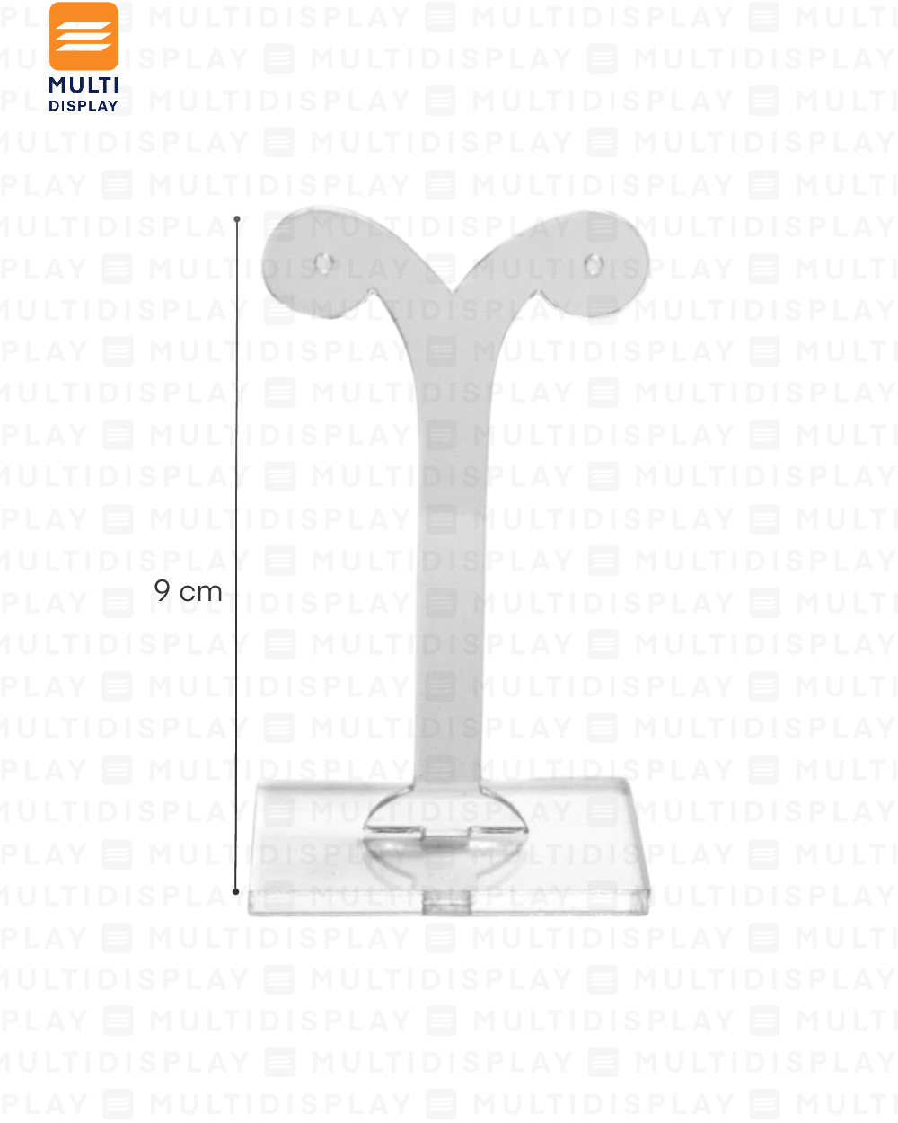 Exhibidor de Arete T Acrilico Mini, Transparente