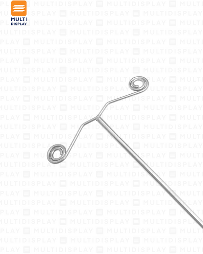 Exhibidor de Arete T Metalico Base Acrilico Set de 3, Transparente