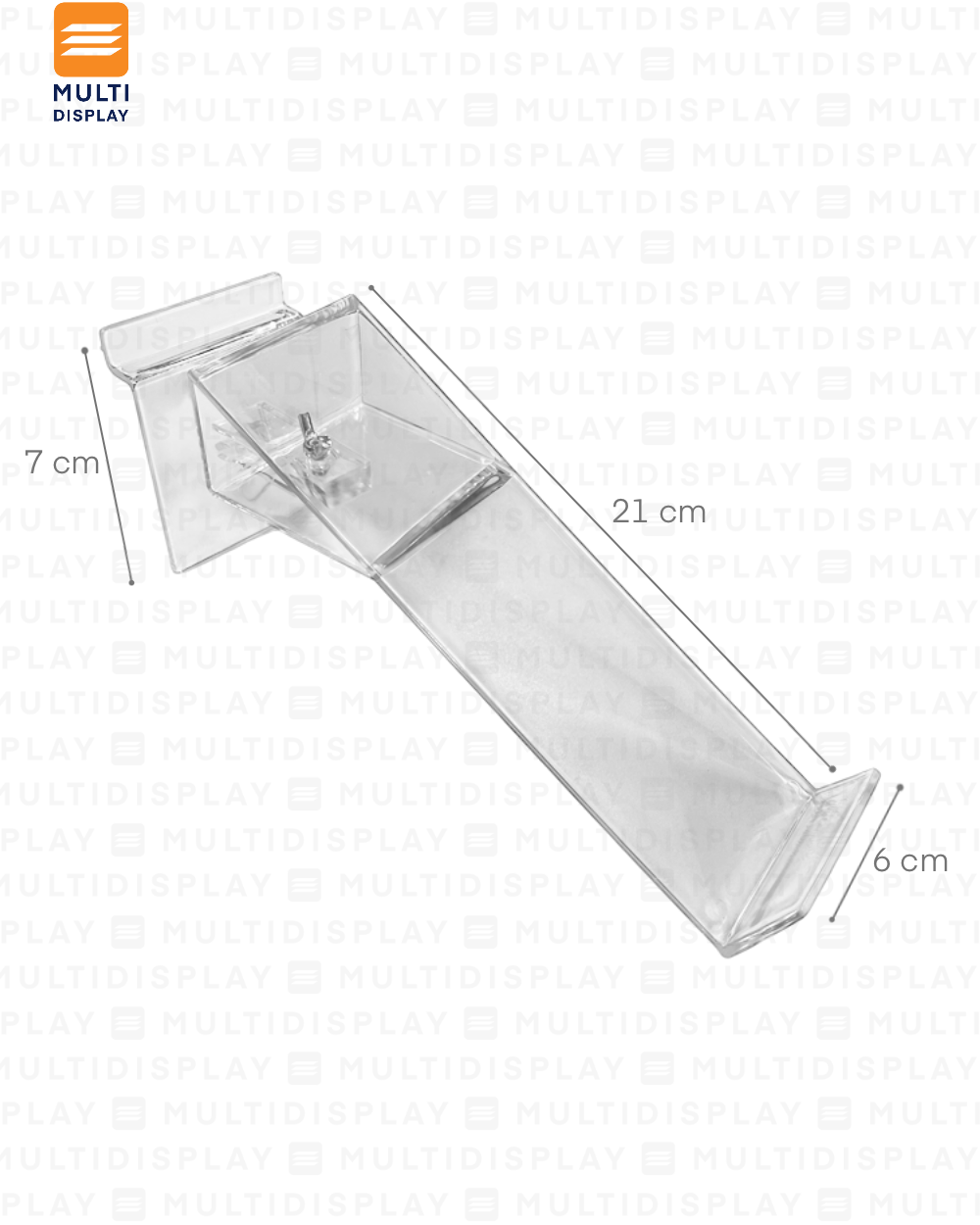 Plataforma para Ranurado de Zaparo Acrilico Rotatorio, Transparente