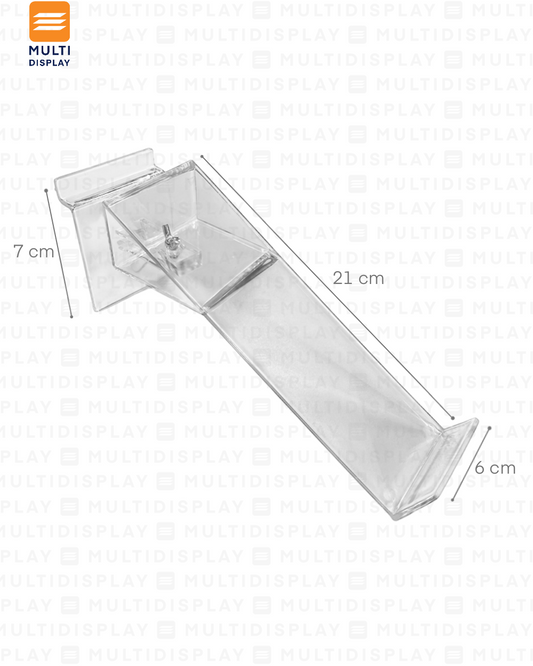 Plataforma para Ranurado de Zaparo Acrilico Rotatorio, Transparente