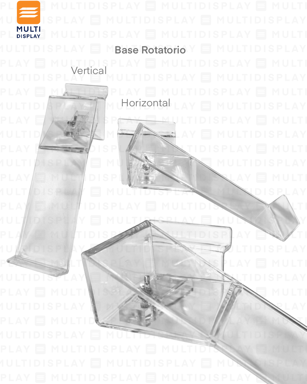 Plataforma para Ranurado de Zaparo Acrilico Rotatorio, Transparente