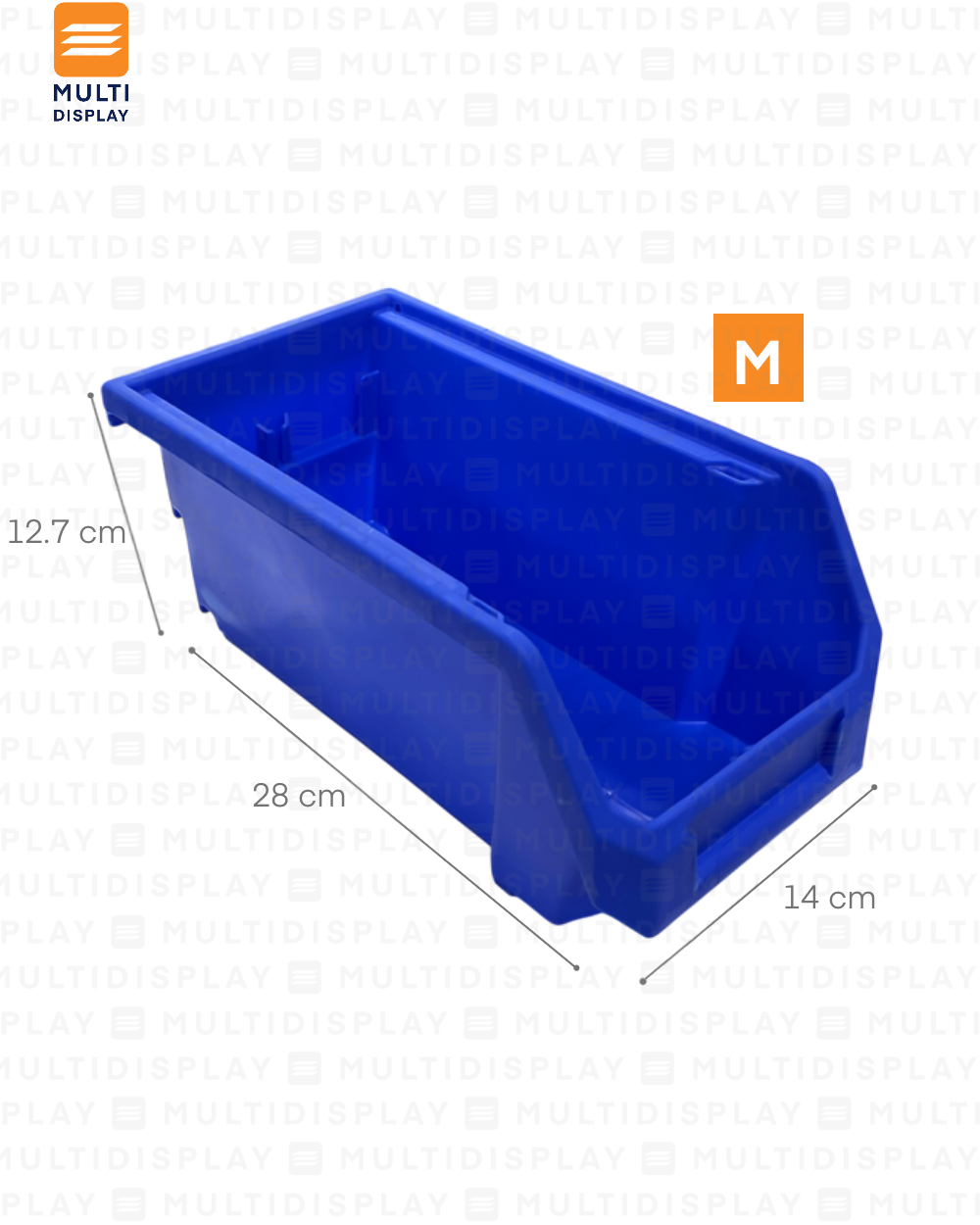 Bin Organizador M 28x14x12.7cm Azul