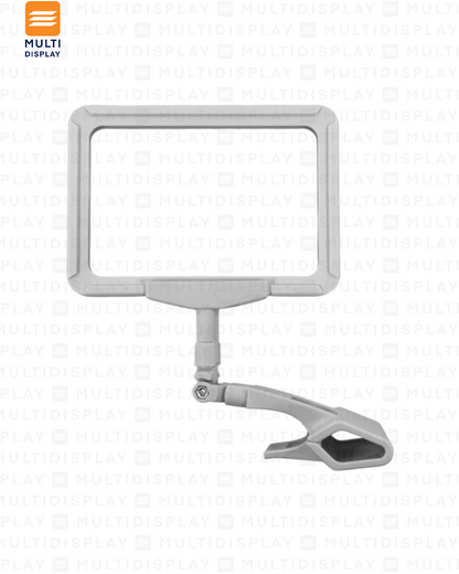 Portabanner A6 Base Clip Blanco