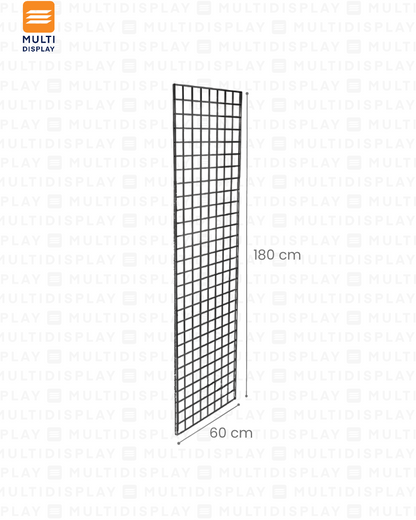 Exhibidor de Malla 60x180cm, Grosor 6mm, Negro