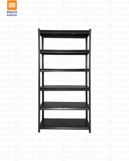 Estante Armarapido 50kg 6 Niveles, 90x30x180cm Negro