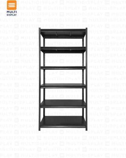 Estante Armarapido 50kg 6 Niveles, 90x40x200cm Negro