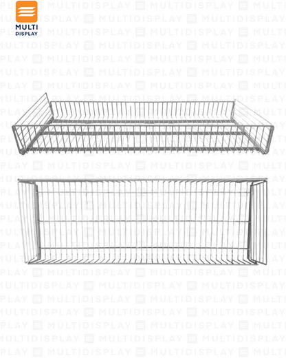 Cesta para Gondola 120x45x15cm Blanco