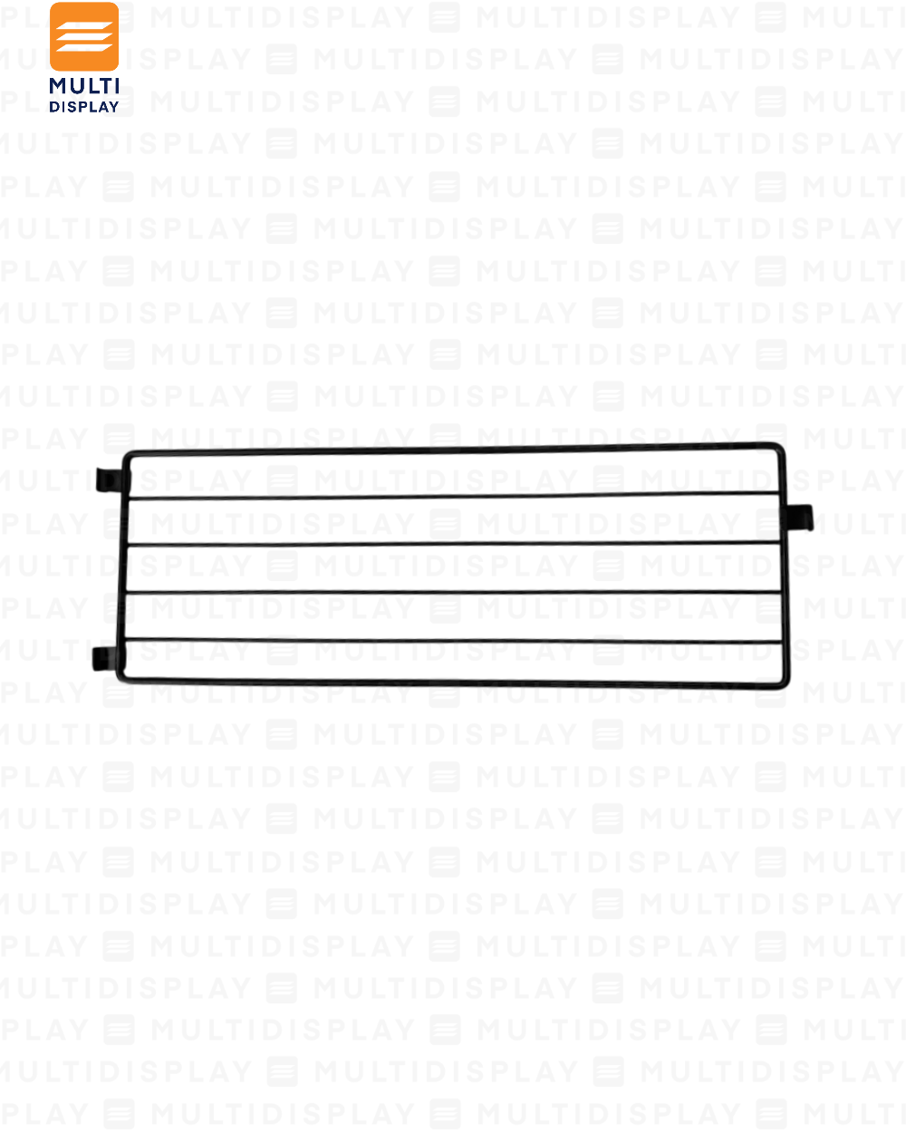 Divisor de Cesta para Gondola 45x15cm Negro